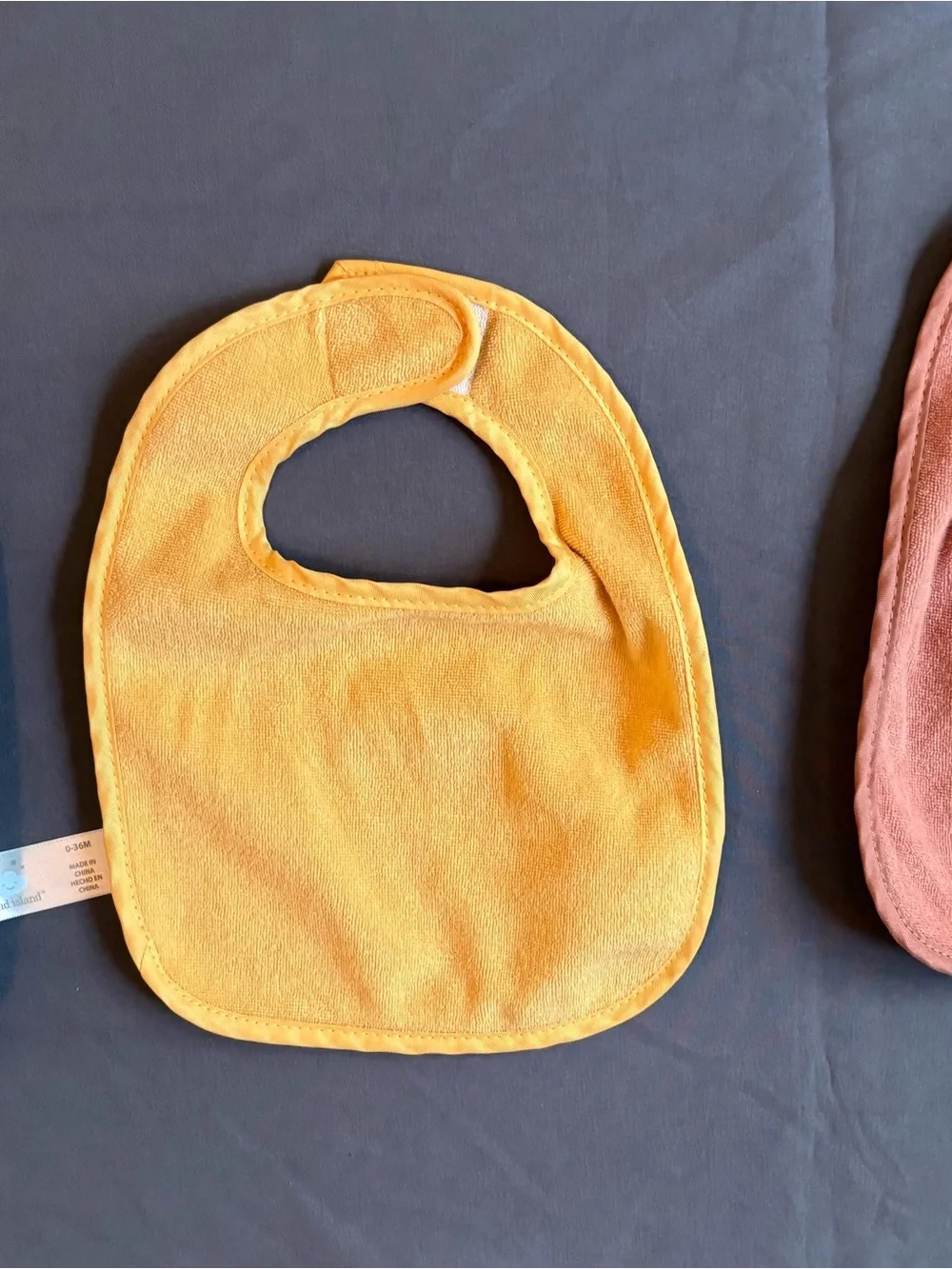 Yellow Baby Bib - Soft Terry Kids Accessory